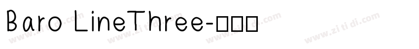 Baro LineThree字体转换